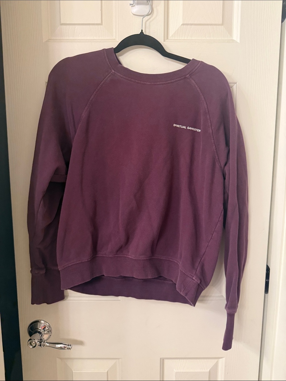 Spiritual Gangster Crewneck Sweatshirt - Plum
